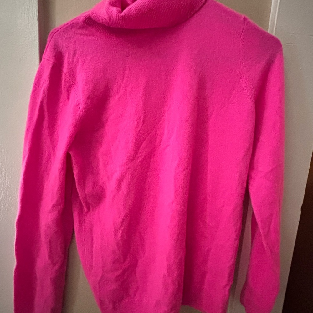Talbots Vibrant Pink Cowl Neck Sweater